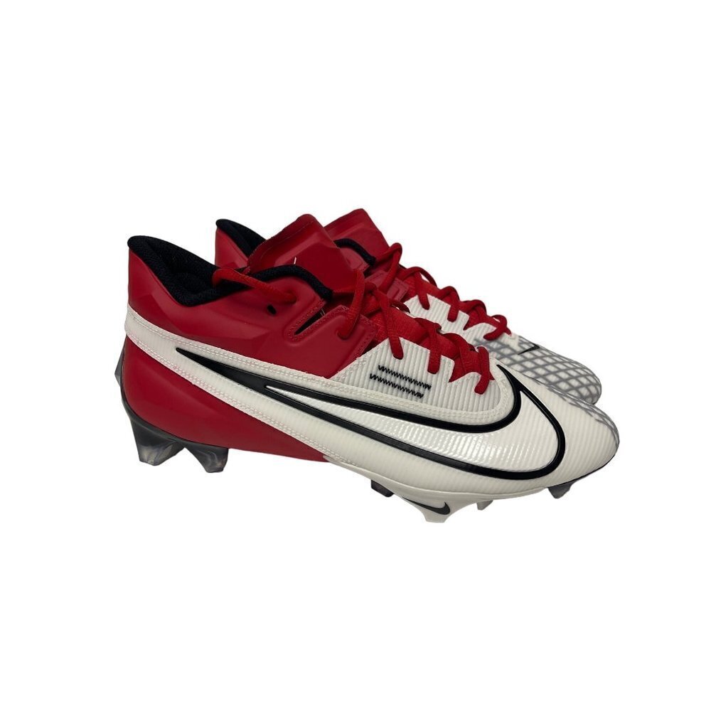 NEW! Nike Vapor Edge Elite Football Cleats Red White Men's Size 10.5